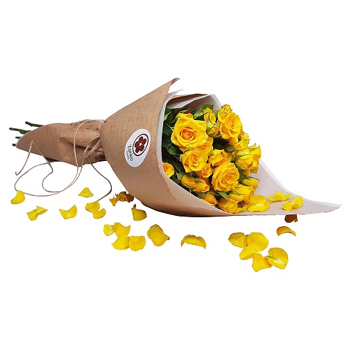 5200 Buquê de Mini Rosas Amarelas
