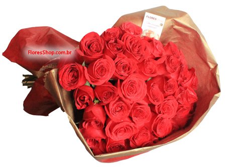 Buquê Charme rosas vermelhas