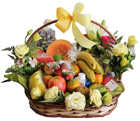 Cesta de Frutas Tropical