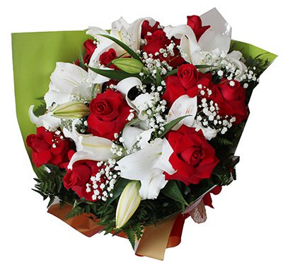Buquê Amável | Rosas e Lírios