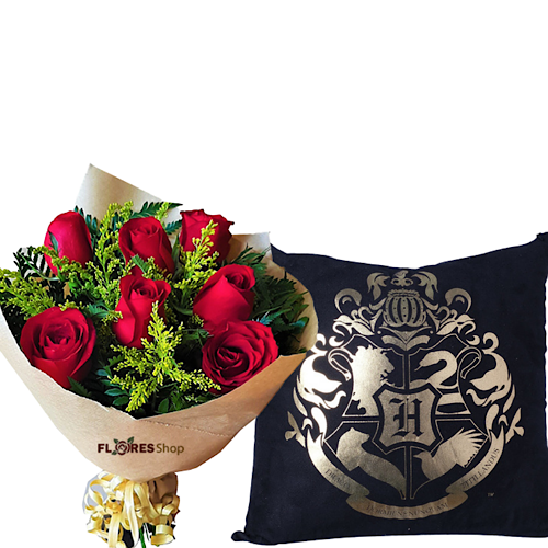 Rosas com Almofada Harry Potter