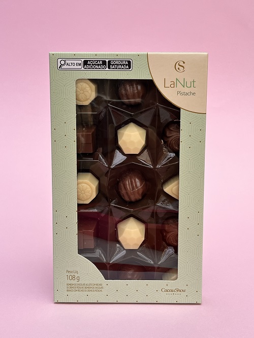 Caixa de Bombons LaNut Mini Show Pistache 108g
