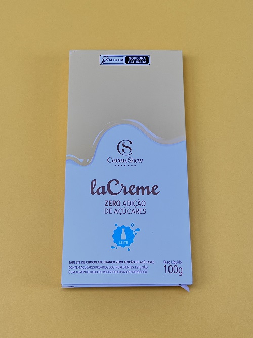Tablete laCreme Branco Zero Adição de Açúcar 100g